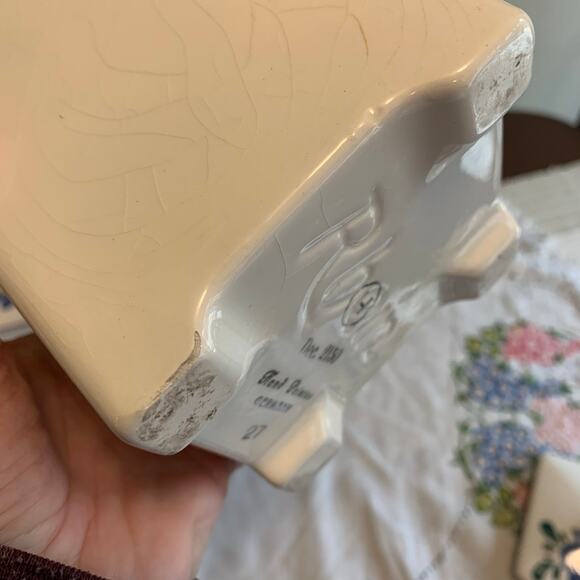 Vintage Rbein Ceramic Hand Painted Floral Kitchen Canister Set Made In Germany - Picture 6 of 16